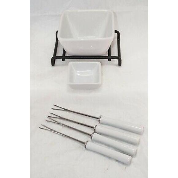 The Pampered Chef Simple Additions Fondue Accessory Set #1965 NIB - Picture 4 of 4